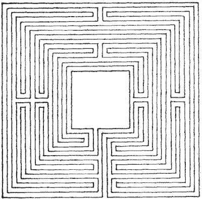 FIG. 12.—Italian Maze of Sixteenth Century.